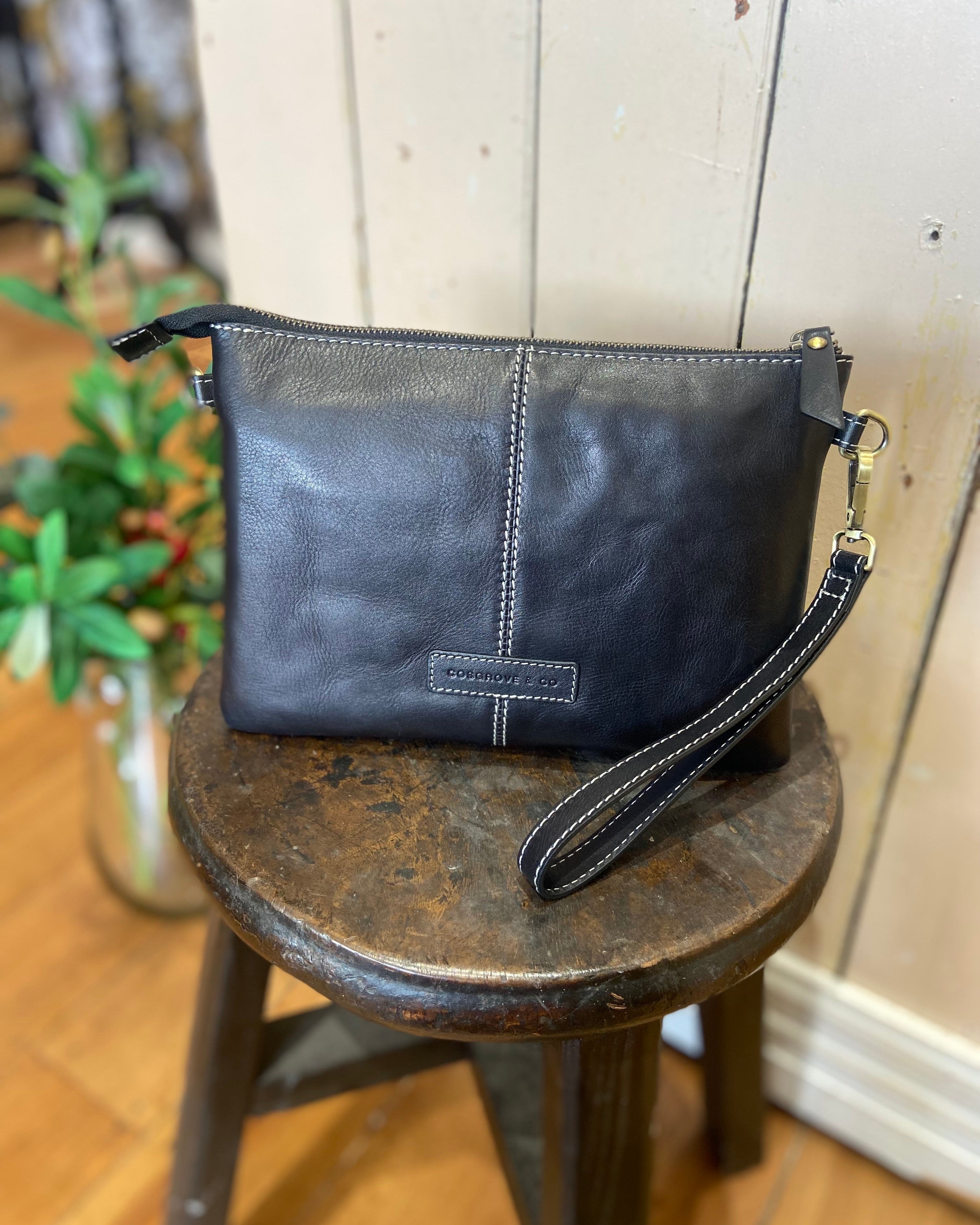 Cosgrove &amp; Co Charlotte Black Leather Bag