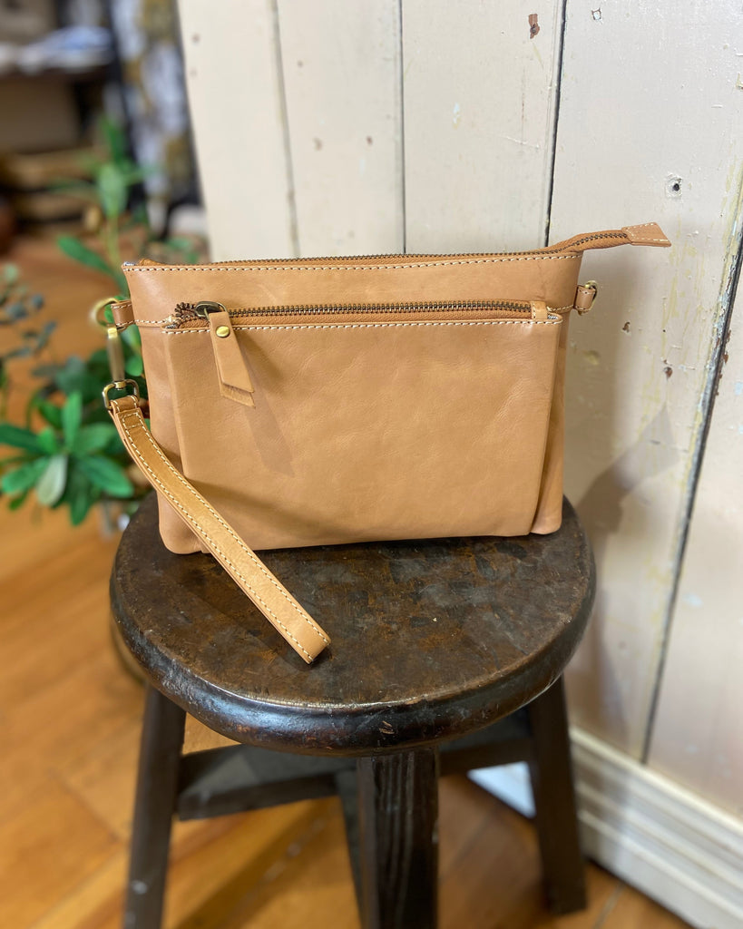Cosgrove & Co Charlotte Camel Leather Bag