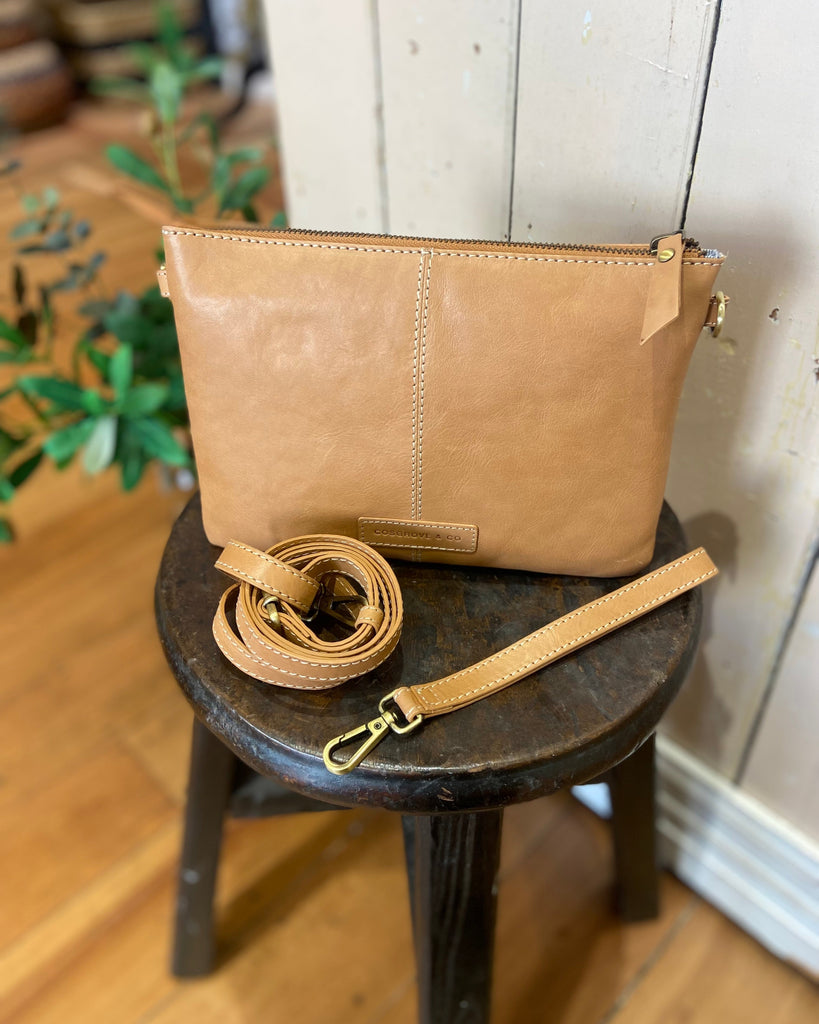 Cosgrove & Co Charlotte Camel Leather Bag