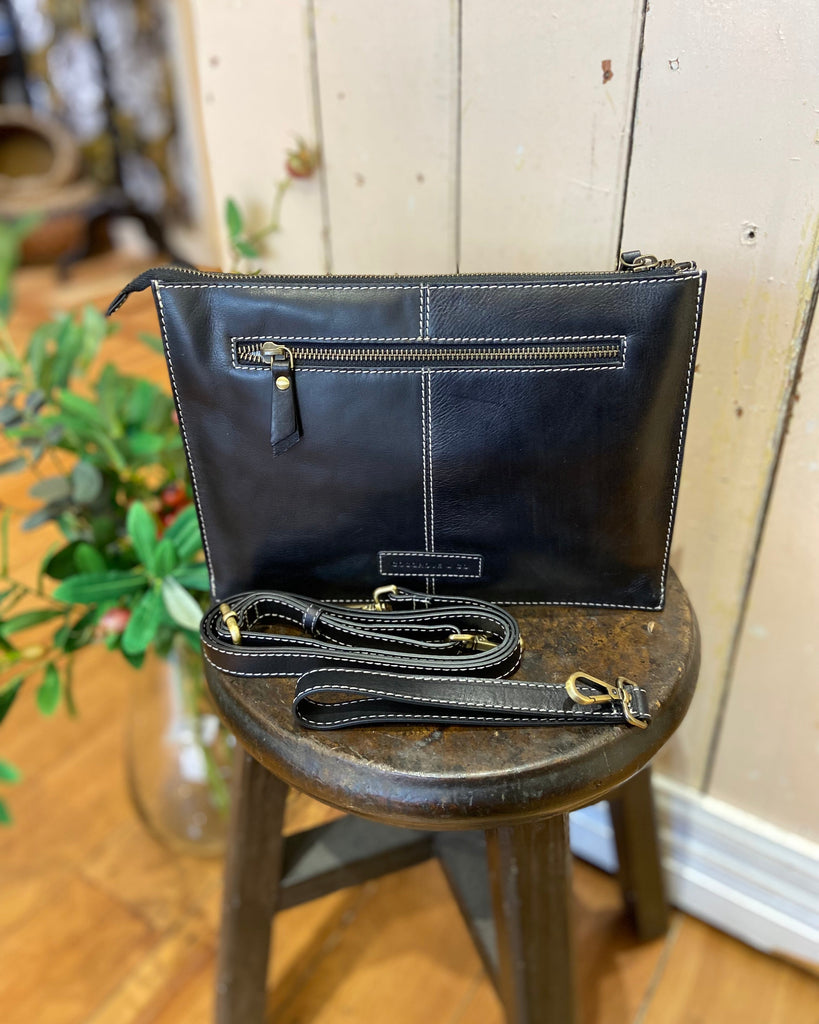 Cosgrove & Co Cleo Black Genuine Leather Bag