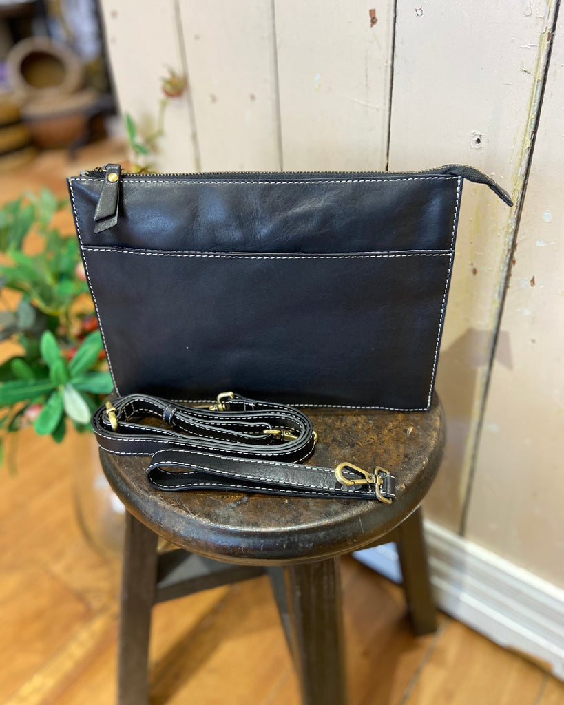 Cosgrove & Co Cleo Black Genuine Leather Bag