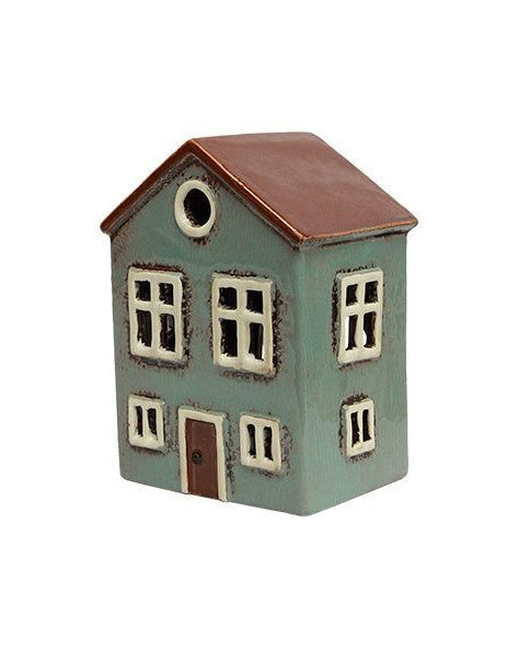 French Country Collections Alsace Tea Light House - Light Blue