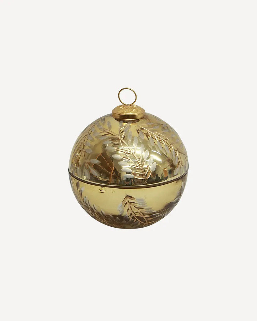 French Country Collections Etched Bauble Candle Large