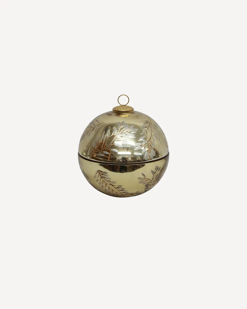 French Country Collections Etched Bauble Candle Small