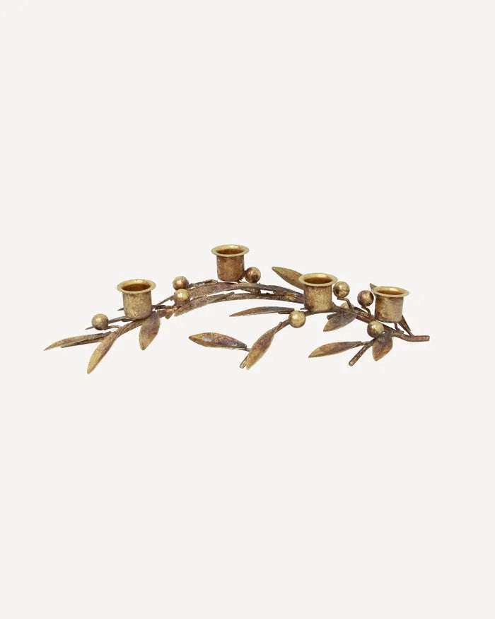 Mistletoe Iron Candleholder - Large