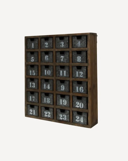 Rustic Wall Shelf with Draws