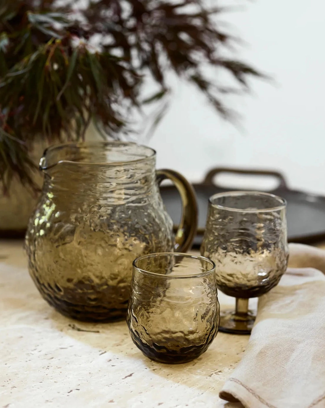 French Country Collections Serena Smoke Pitcher