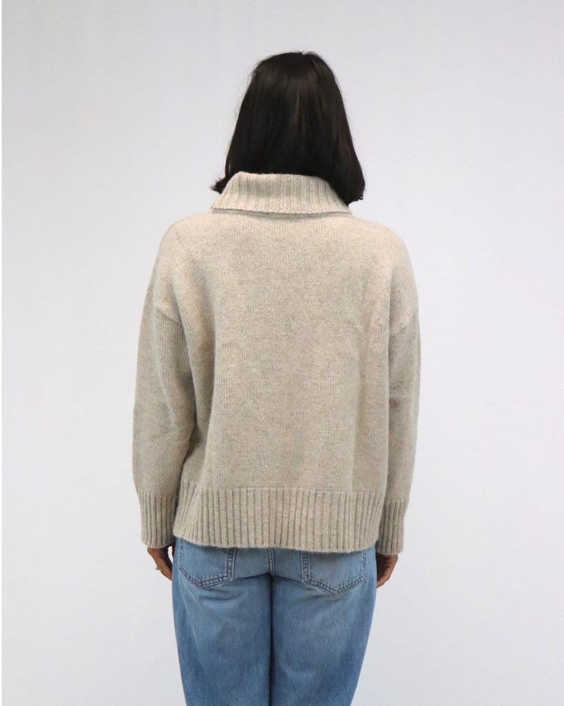 Tatāno Henri Roll Neck- Wheat