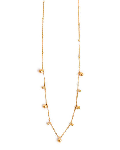 A&amp;C Oslo Short chain with Miniature Balls- gold
