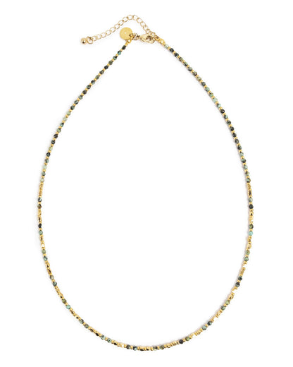 A&amp;C Oslo Wild Nature Necklace Green Gold
