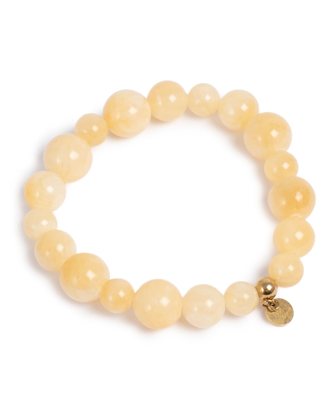 A&amp;C Oslo Wild Nature Yellow Tones Bracelet- Yellow Jade