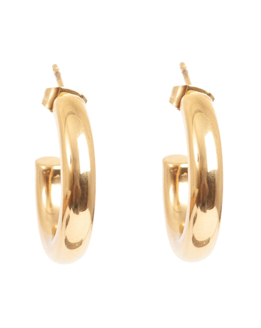 A&amp;C Oslo Steel Clean Collection Earring Gold