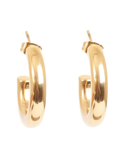 A&amp;C Oslo Steel Clean Collection Earring Gold
