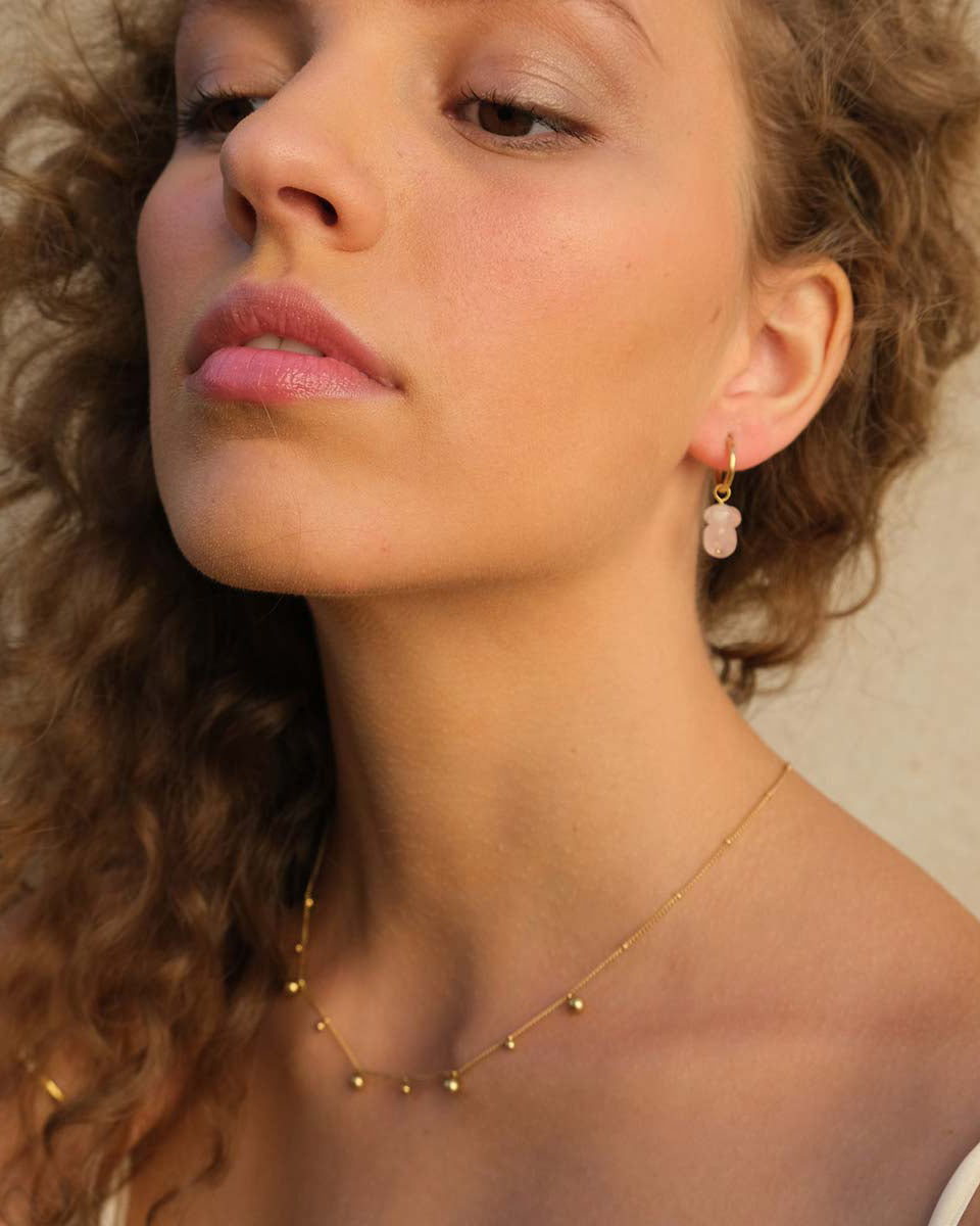 A&amp;C Oslo Short chain with Miniature Balls- gold