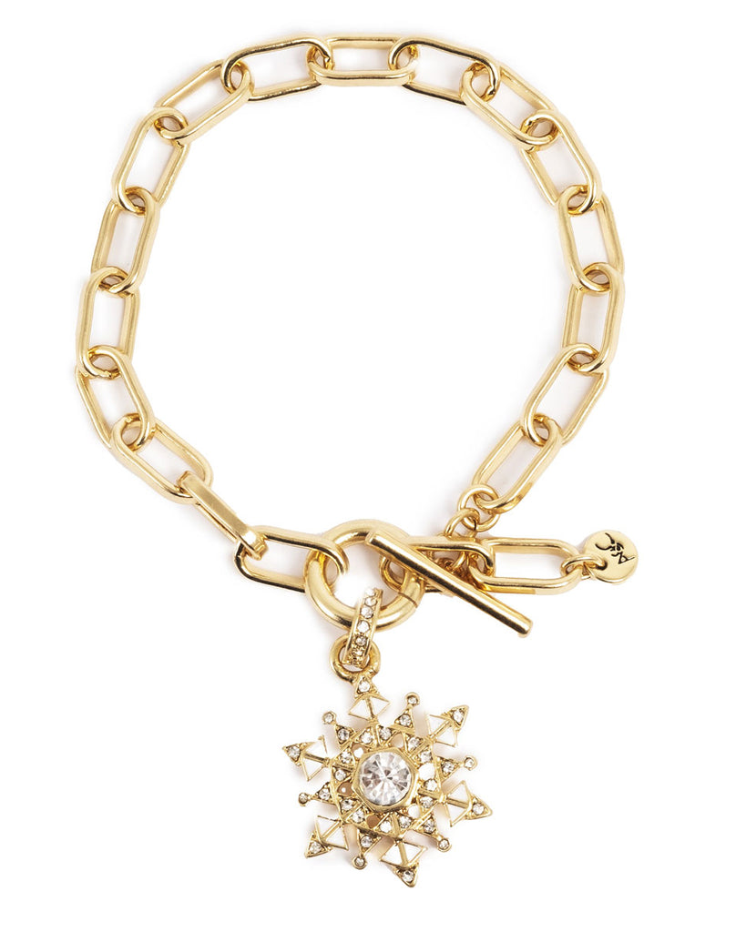 A&C Oslo Snowflake Bracelet- gold