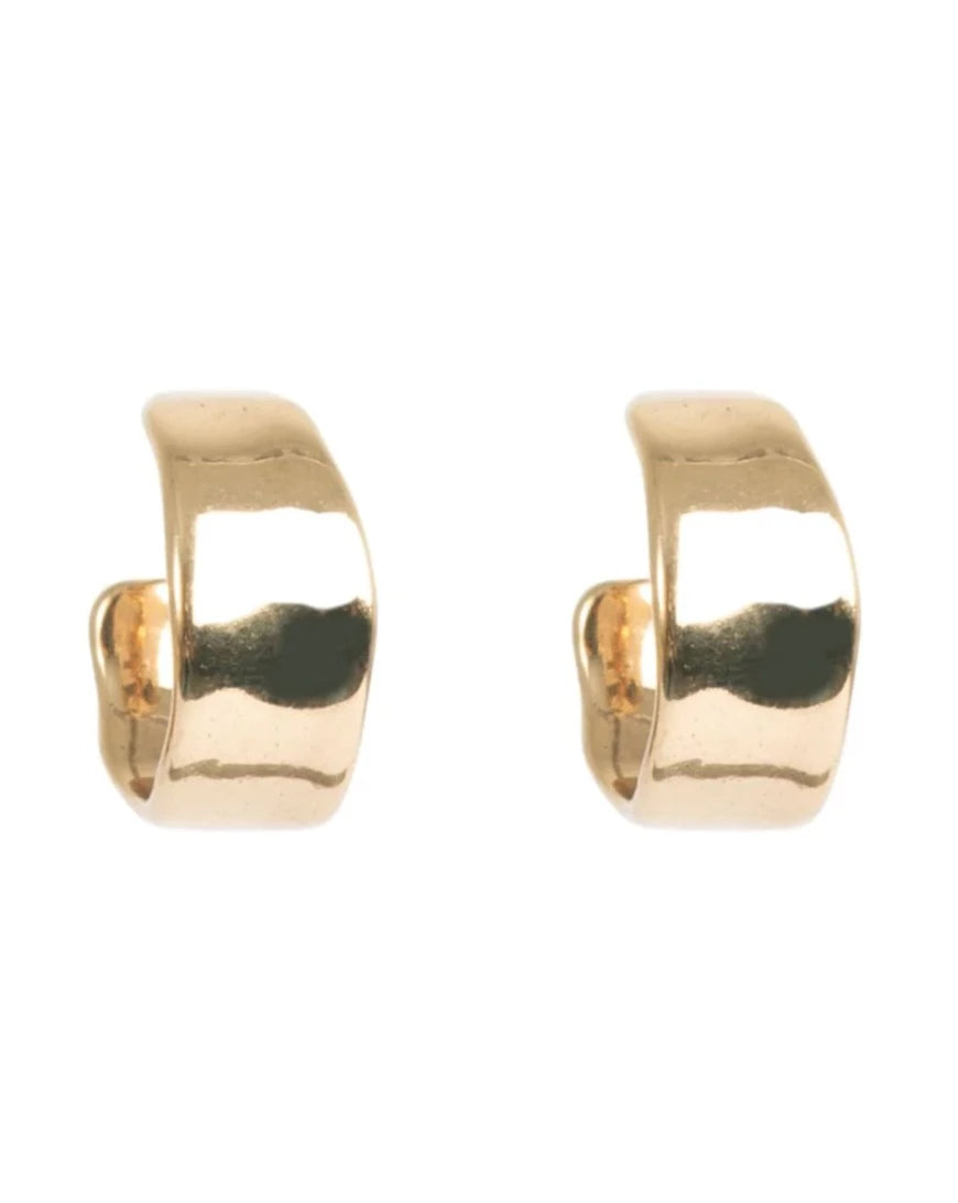A&amp;C Oslo Classic Sculptured Creol Earring 18mm - gold