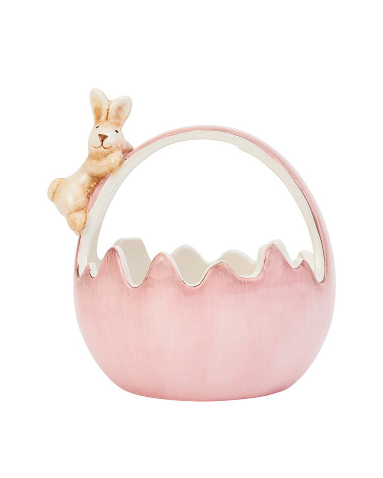 Easter Ceramic Basket Small pink