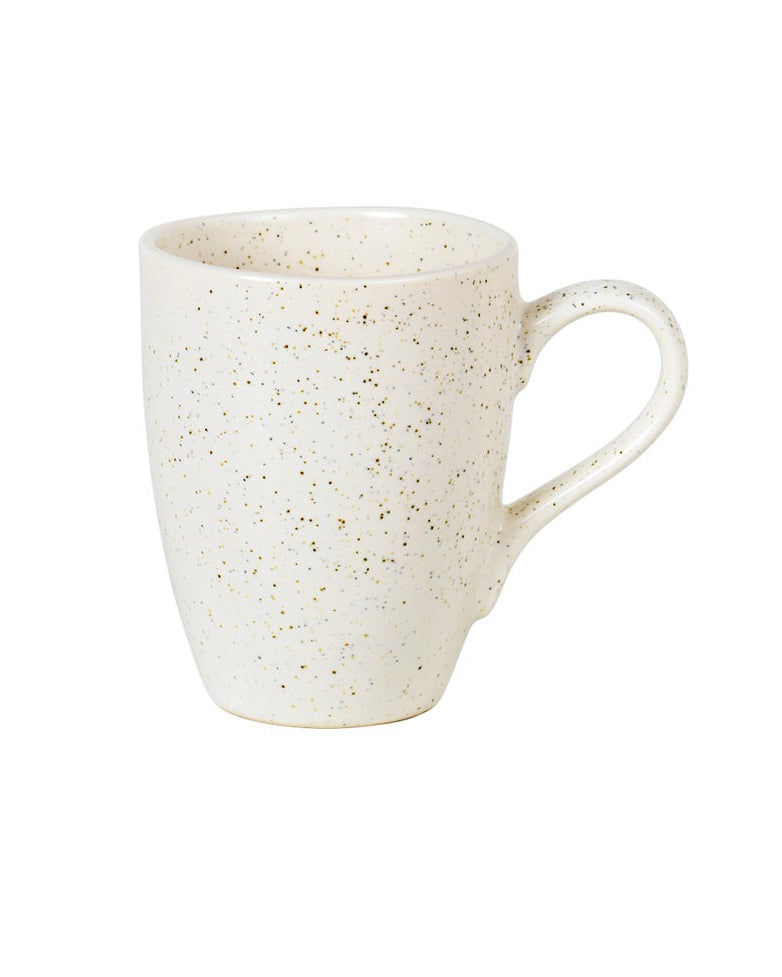 BROSTE Nordic Vanilla Mug with Handle - speckled off-white