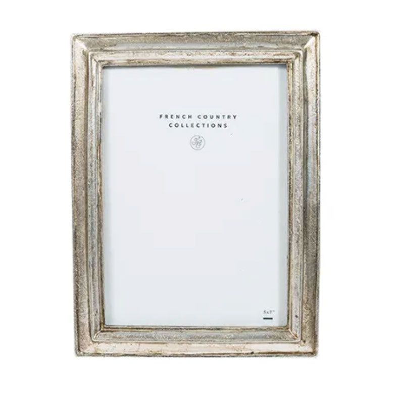 French Country Collections Frame - Bevelled Silver 5x7