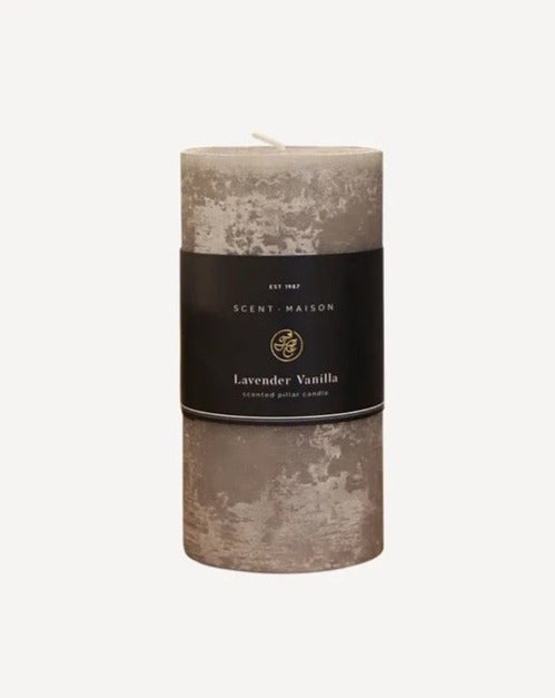 French Country Collections Maison Pillar Candle - Lavender Vanilla