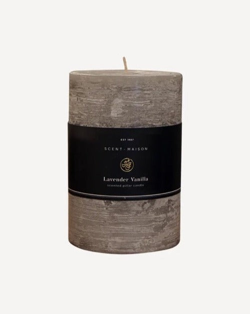 French Country Collections Maison Pillar Candle - Lavender Vanilla