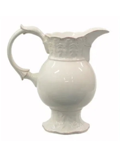 French Country Collections Manon White - Water Jug