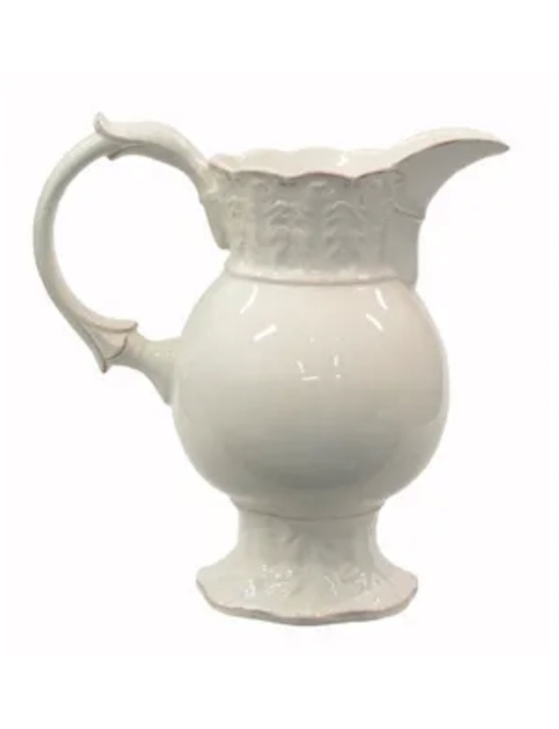 French Country Collections Manon White - Water Jug
