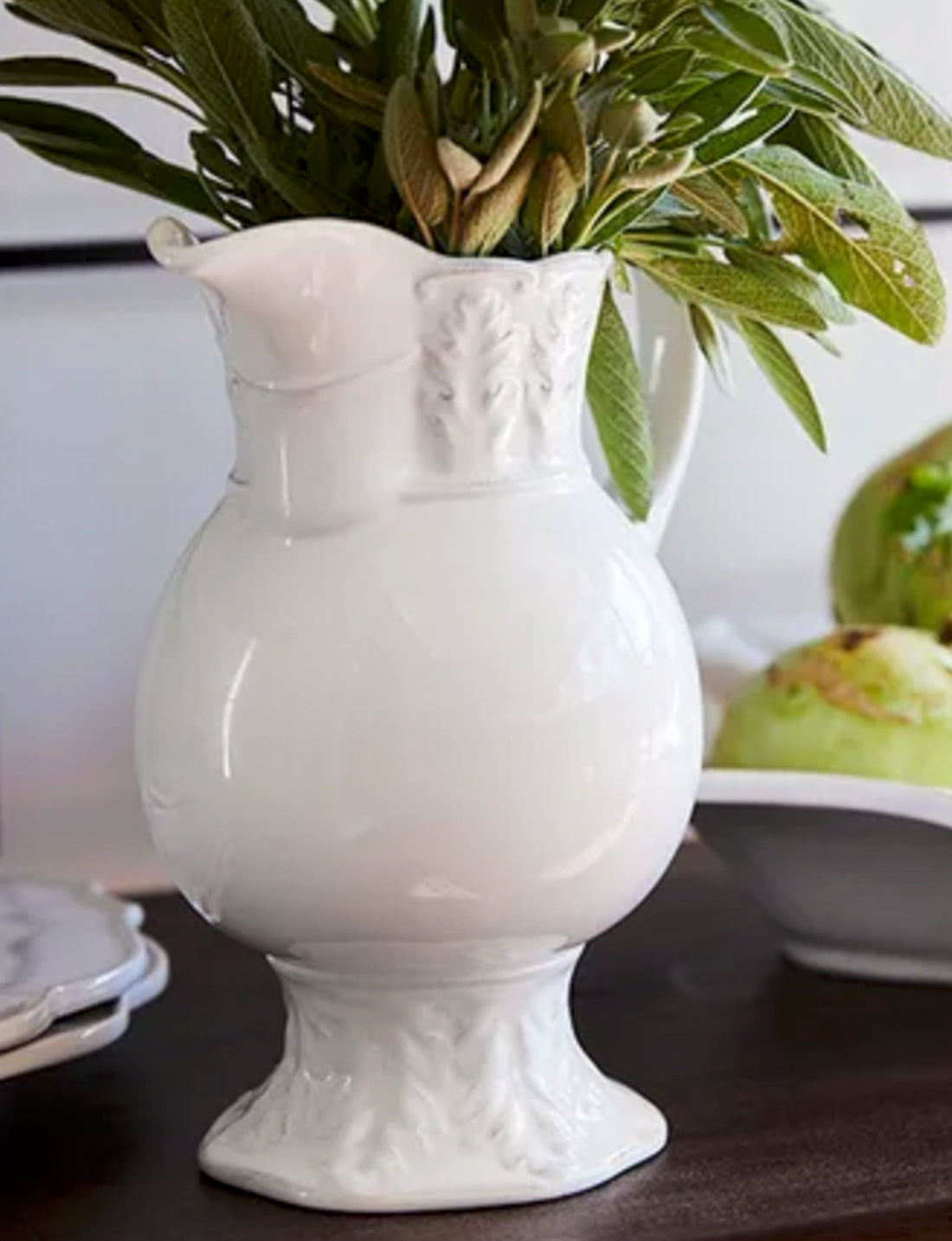 French Country Collections Manon White - Water Jug