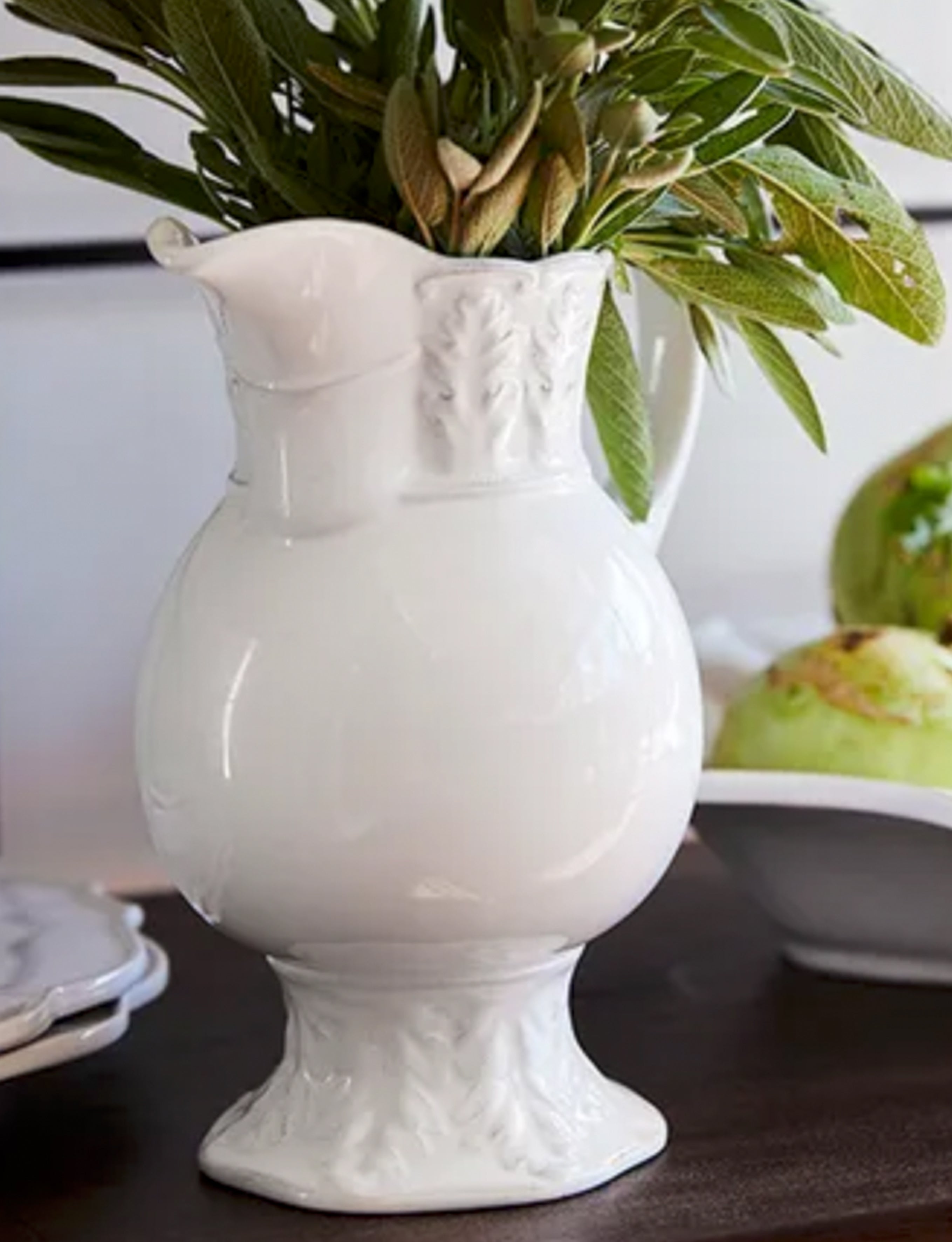 French Country Collections Manon White - Water Jug