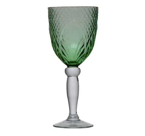 French Country Collections Goblet - Vintage Green