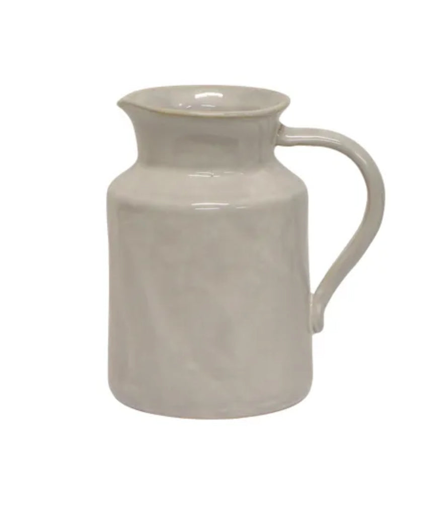 French Country Collections Franco Rustic White Pitcher - Small