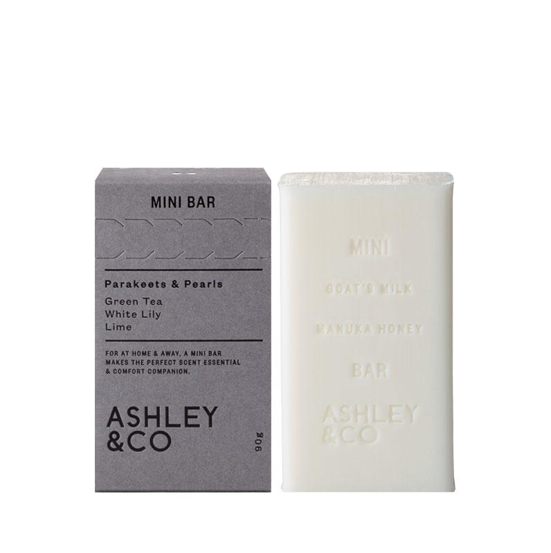 Ashley and co mini bar soap in parakeets and pearls