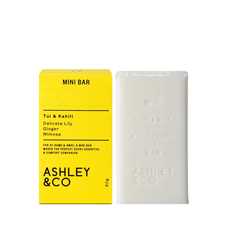 Ashley and co mini bar soap in tui and kahili
