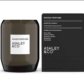 Ashley & co scented candle bubbles and polkadots